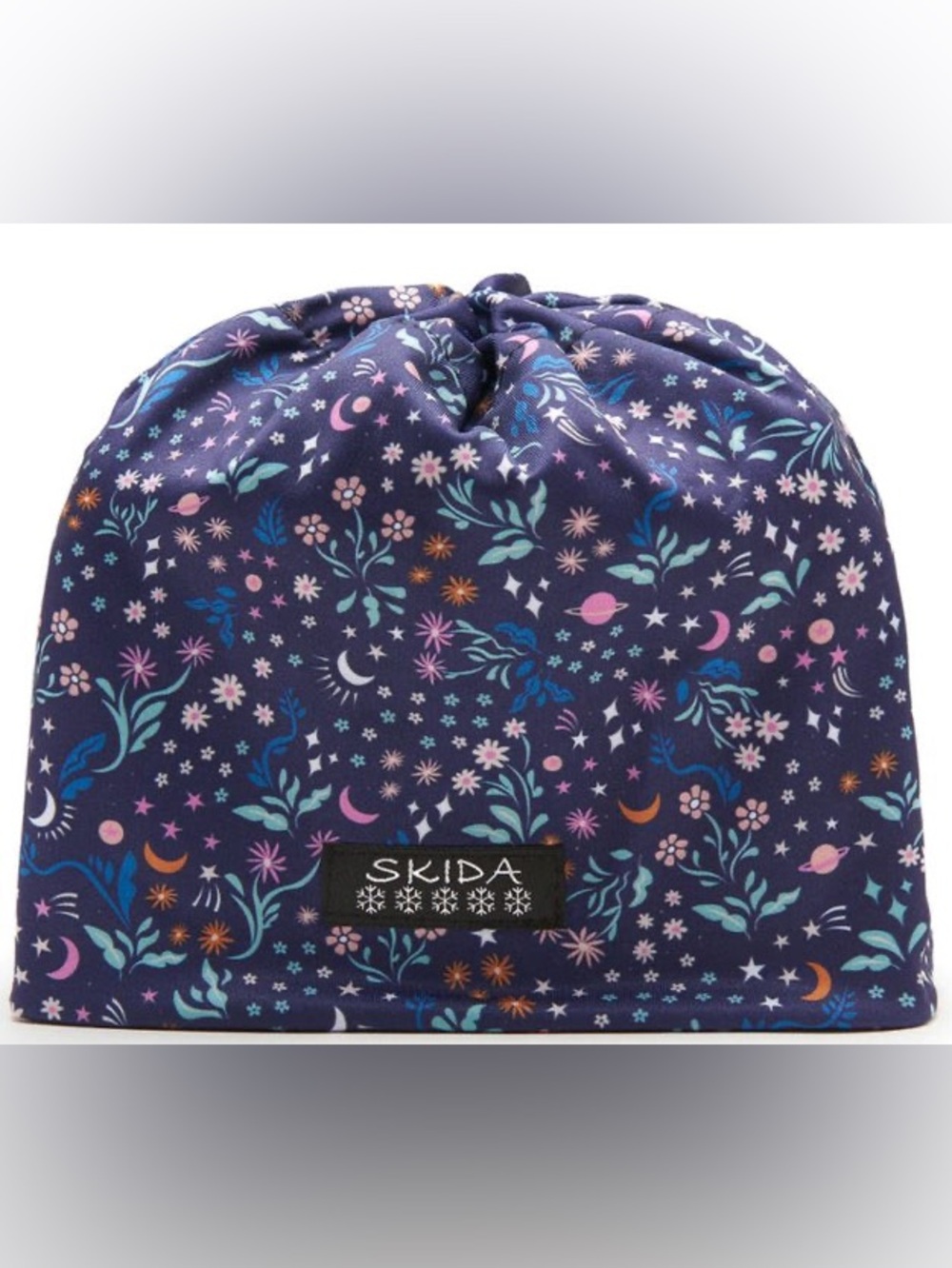 Skida Apline Fleece Lined Hat with Space Garden Pattern, Adult S/M